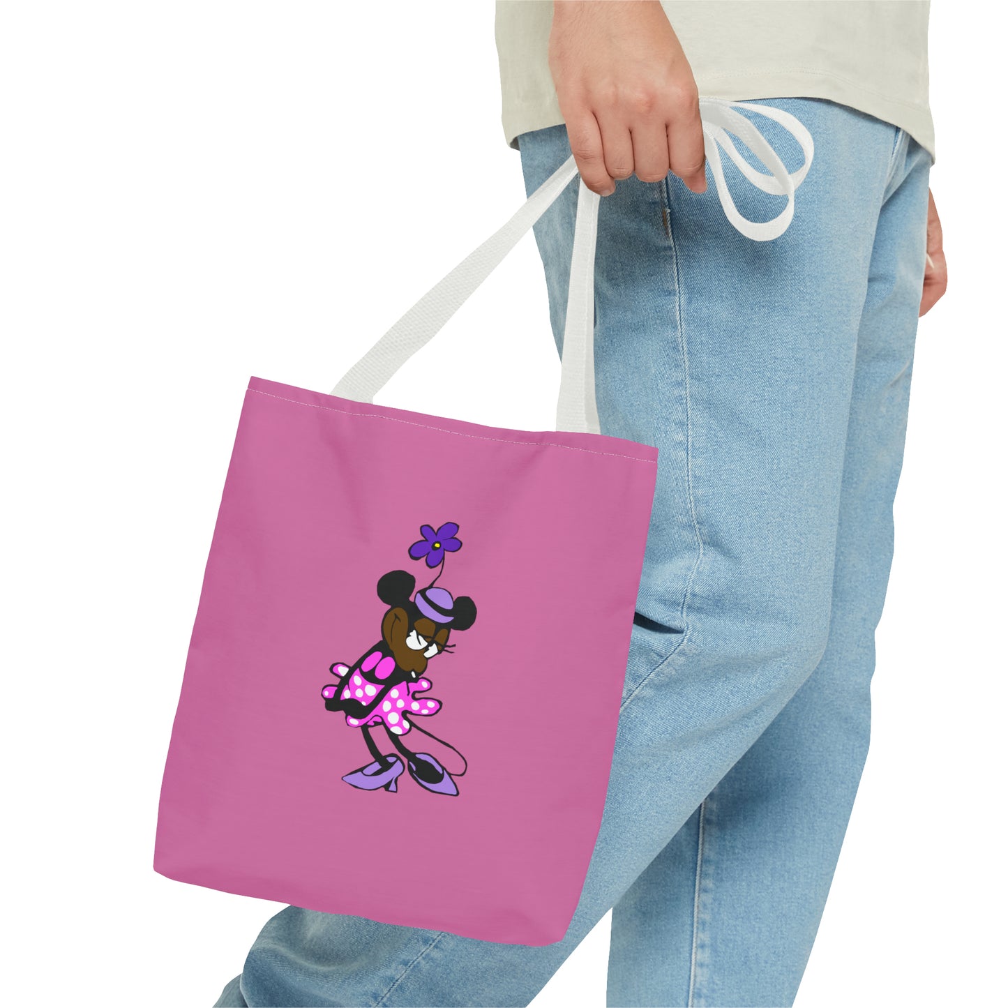 "Mickey & Minnie Black Love" Tote Bag