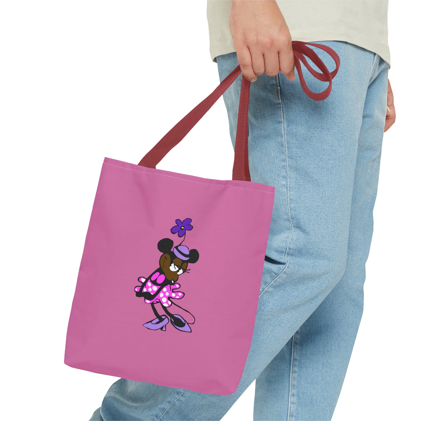 "Mickey & Minnie Black Love" Tote Bag