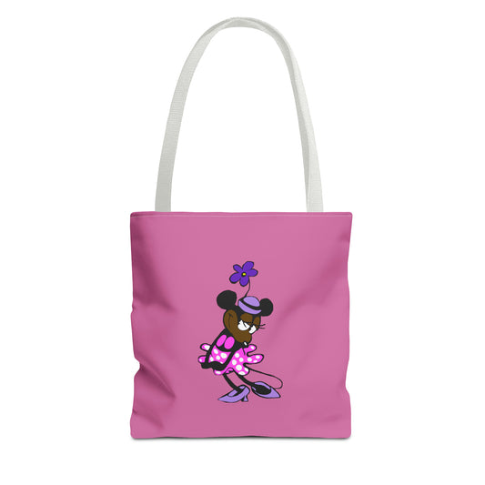 "Mickey & Minnie Black Love" Tote Bag