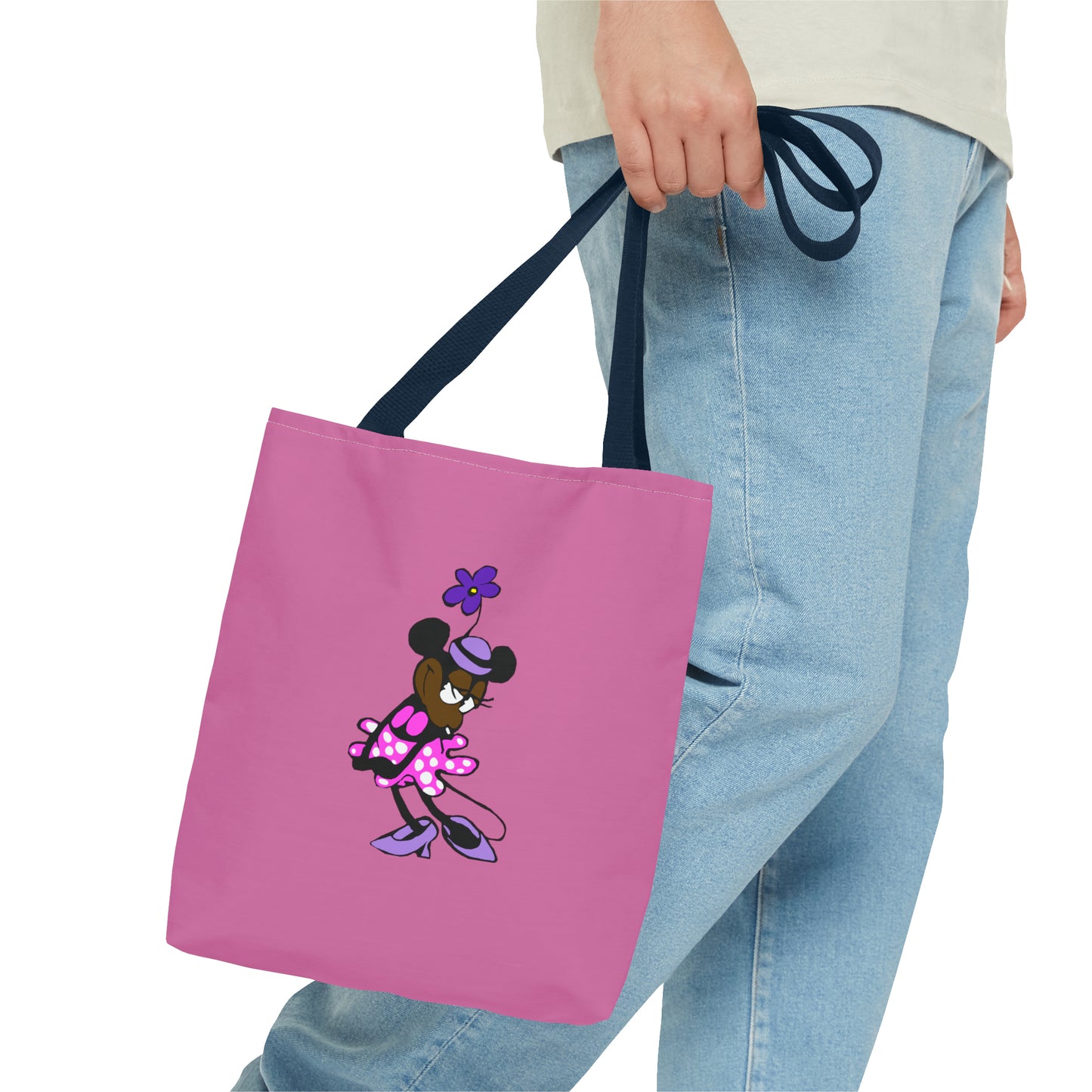 "Mickey & Minnie Black Love" Tote Bag