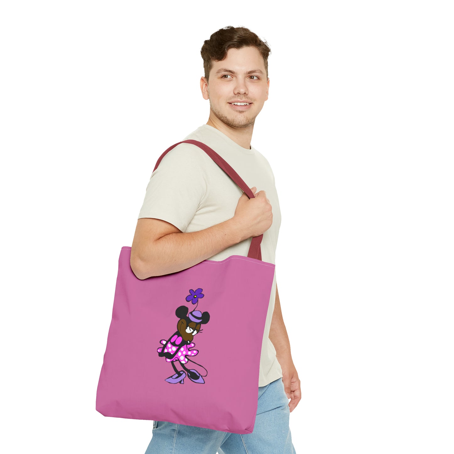 "Mickey & Minnie Black Love" Tote Bag